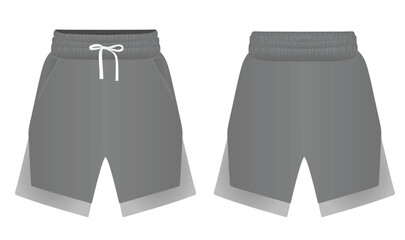 Canvas Print - 2 in 1 shorts. vector