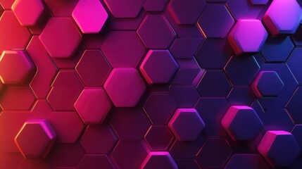 Wall Mural - Abstract Hexagon Pattern