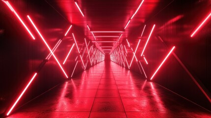 Wall Mural - Neon Tunnel