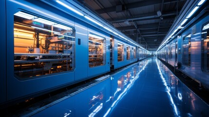 Smart factory setup for manufacturing blue hydrogen fuel cells in a modern industrial environment