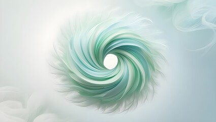 Poster - Ethereal Black and White Abstract Texture with a Misty Effect and Smoky Patterns in Motion