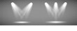 © exvanesko - Scene illumination collection, transparent effects. Bright lighting with spotlights.