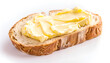 © wolfelarry - butter spreaded on bread isolated white background