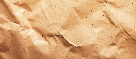 Poster - Light brown paper texture background horizontal kraft paper featuring a unique design soft natural paper style for aesthetic creative design. Copy space image. Place for adding text and design