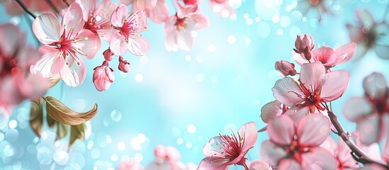 Sticker - Spring banner backdrop with copyspace