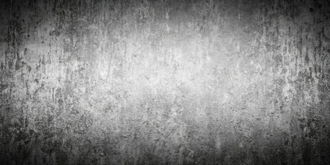 Canvas Print - Grunge black and white gradient background with texture and depth effects. Generative AI