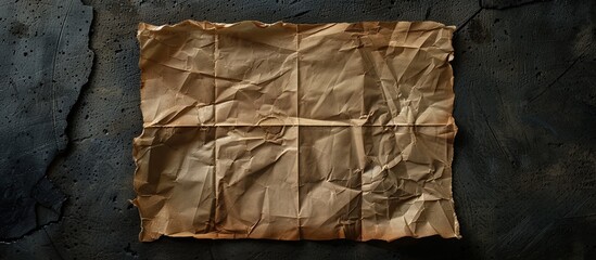 Poster - aged paper note executed in an old and dark style. copy space image. place for adding text and desig