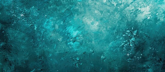 Poster - Grunge abstract background in turquoise. Copy space image. Place for adding text and design