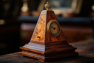 Poster - a metronome ticking slowly, setting a steady, meditative pace. concept of rhythm and focus in mindfu