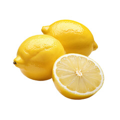 Lemon PNG isolated on Transparent background