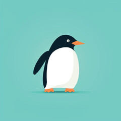 Poster - Cute cartoon penguin illustration