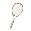 © Mea_ta  - Tennis racket isolated element watercolor illustration
