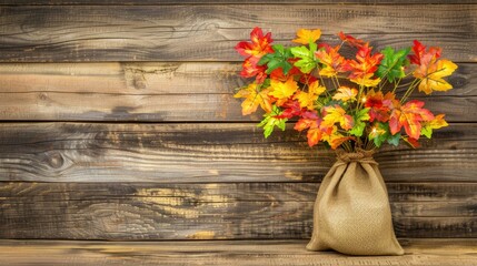 Canvas Print - This adorable autumn leaf-lighted tree is the perfect way to add fall colors 