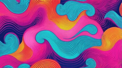 Wonderful warm waves, vibrant style