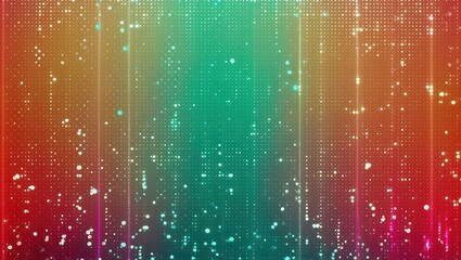 Sticker - Colorful gradient wallpaper, disco pop art pattern in dots