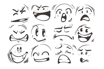 Poster - A collection of diverse faces depicted in black and white, ideal for use in editorial or educational contexts
