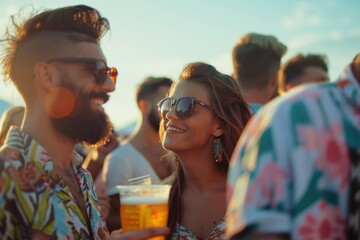 Poster - A group of people standing next to each other, diverse ages and genders
