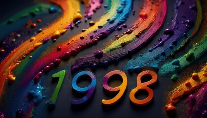 Poster - Celebrating Vibrant Artistic Expression of 1998