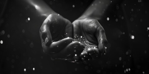 Aufkleber - A close-up shot of someone grasping something with care, perfect for highlighting small details