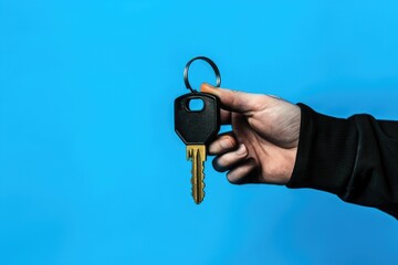 Poster - A person holding a bunch of keys in their hand, ideal for use in business or personal settings