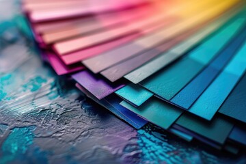 Poster - A detailed view of various colored materials, suitable for design, art, or educational purposes