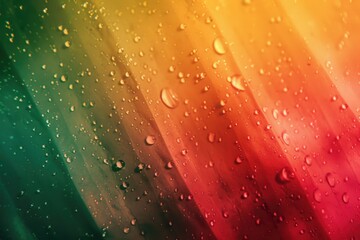 Poster - Close-up shot of water droplets on a window