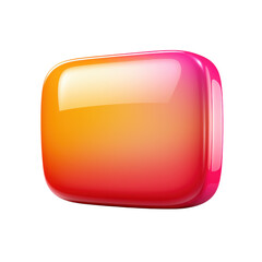 glossy app icon with a smooth gradient from orange to pink.