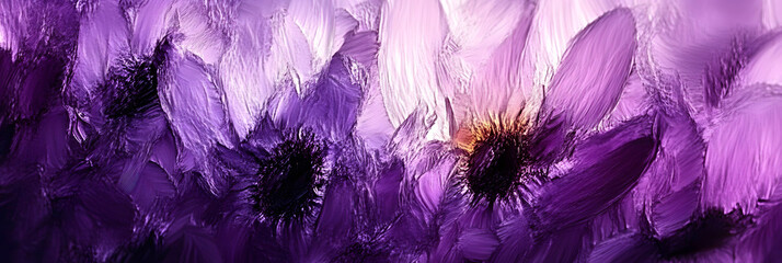 Wall Mural - Close-up of a purple 
