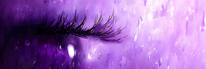 Wall Mural - Close-up of a purple 