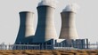 © John - 3d Nuclear power plant isolate on transparency background PNG