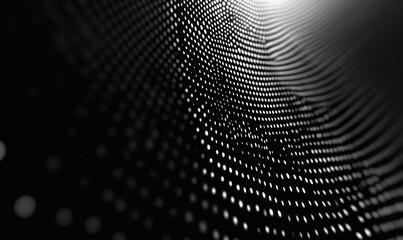 Wall Mural - Abstract Digital Dots Wave Background