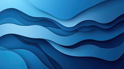 Abstract blue waves with 3D effect. Perfect for a website or presentation about water, ocean, or nature.