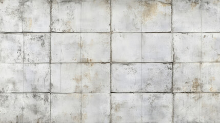 A light gray, slightly worn concrete wall with a subtle grid pattern from the construction process. The surface features minimal imperfections, with slight cracks adding texture to the clean design.