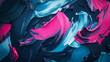 © AI_images_for_people - A bold oil paint texture featuring dark navy, bright teal, and hot pink, with thick, expressive brushstrokes for a modern, dynamic design.