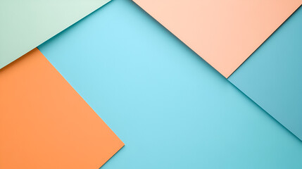 Sticker - Minimalist Abstract Background with Pastel Colors for Graphic Design and Branding