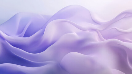 A soft gradient background moving from lavender to light blue, with flowing, wavy lines curving across the canvas. The dynamic motion creates a peaceful, rhythmic texture.