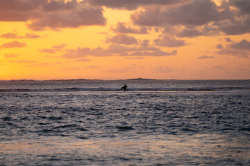 sunset at the beach