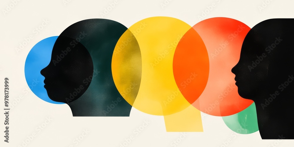 Abstract illustration of transformation featuring gradual shifts in ...