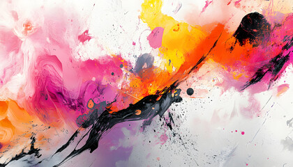 Abstract Art: A splash of bold and pastel colors in abstract forms, creating a visually dynamic and artistic aesthetic