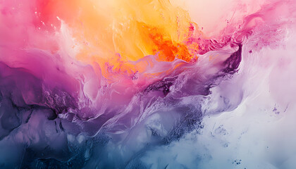 Abstract Art: A splash of bold and pastel colors in abstract forms, creating a visually dynamic and artistic aesthetic