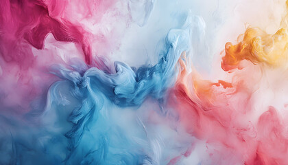 Abstract Art: A splash of bold and pastel colors in abstract forms, creating a visually dynamic and artistic aesthetic