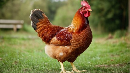 Canvas Print - Rooster in a Meadow