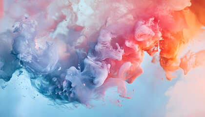 Abstract Art: A splash of bold and pastel colors in abstract forms, creating a visually dynamic and artistic aesthetic