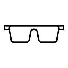 Poster - sunglasses outline icon