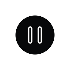 Aufkleber - ui ux element pause button.