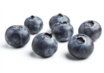 blueberries isolated on white