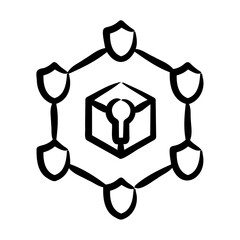 Poster - Blockchain Technology Icon