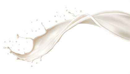 milk splash isolated on white background