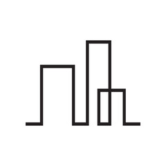 Modern City skyline vector icon background