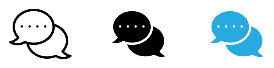 Wall Mural - Live chat icon vector